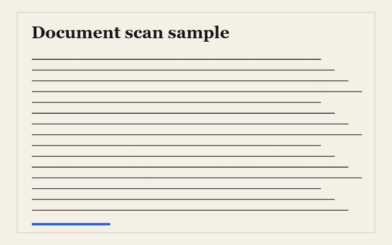 Document scan encoded as PNG